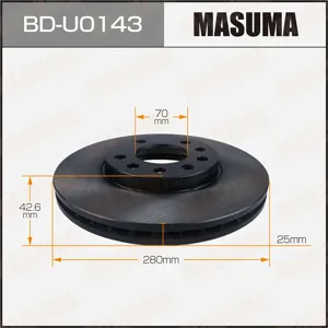 MASUMA BDU0143 Диск тормозной