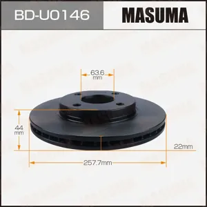 MASUMA BDU0146 Диск тормозной