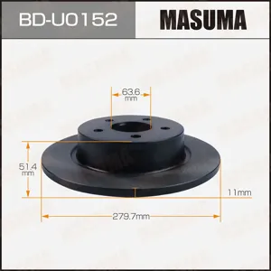 MASUMA BDU0152 Диск тормозной