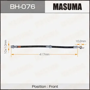 MASUMA BH076 Шланг тормозной перед.