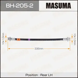 MASUMA BH2052 Шланг тормозной