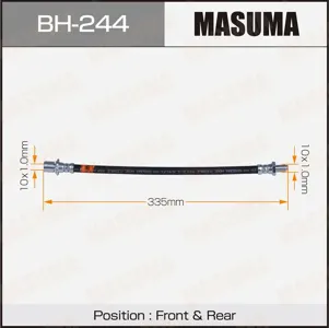 MASUMA BH244 Шланг тормозной