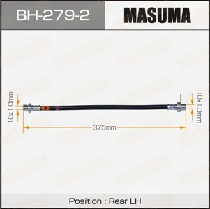 MASUMA BH2792 Шланг торм. задн. L