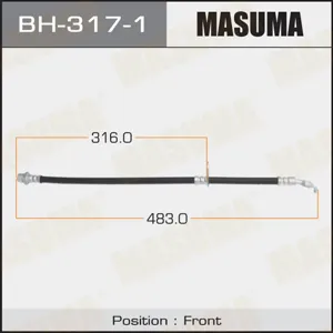 MASUMA BH3171 Шланг тормозной