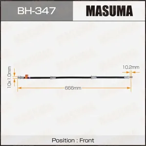 MASUMA BH347 Шланг тормозной перед.