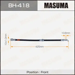 MASUMA BH418 Шланг тормозной