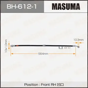 MASUMA BH6121 Шланг тормозной перед. правый