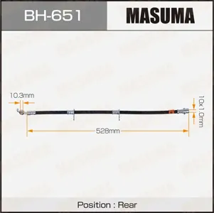 MASUMA BH651 Шланг тормозной
