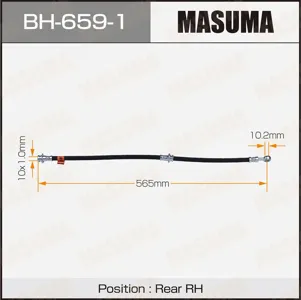 MASUMA BH6591 Шланг тормозной задн. правый
