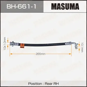 MASUMA BH6611 Шланг тормозной