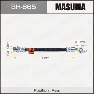 MASUMA BH665 Шланг тормозной
