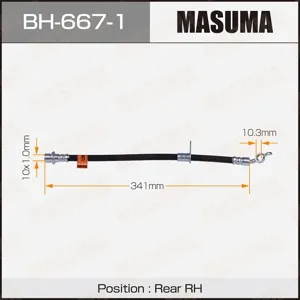 MASUMA BH6671 Шланг тормозной