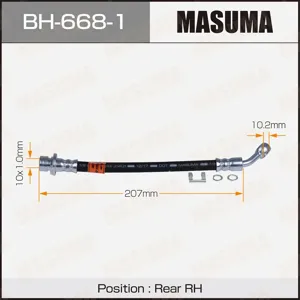 MASUMA BH6681 Шланг тормозной задн. правый