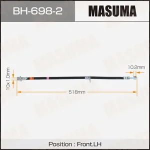MASUMA BH6982 Шланг тормозной