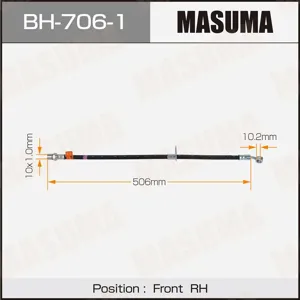 MASUMA BH7061 Шланг тормозной