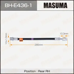 MASUMA BHE4361 Шланг тормозной VAG - rear A3, Octavia , Touran 08- RH