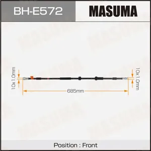 MASUMA BHE572 Шланг тормозной