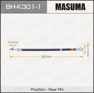 MASUMA BHK3011 Шланг тормозной Hyundai IX35 10- Kia Sportage III 10- задний правый