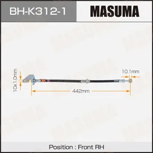 MASUMA BHK3121 Шланг тормозной