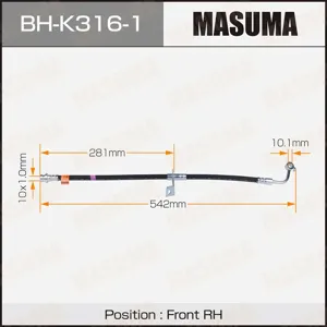 MASUMA BHK3161 Шланг тормозной
