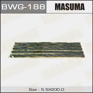 MASUMA BWG188 Шнурки для шиномонтажа черные (жгуты) 200mm (подложка 5 шнурков)