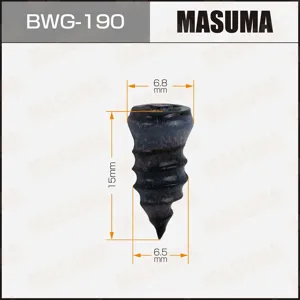 MASUMA BWG190 Ремкомплект для камер и шин набор саморезов прорезиненных для ремонта шин MASUMA, набор 10шт