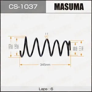 MASUMA CS1037 Пружина  подвески 