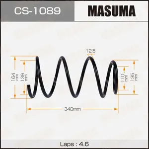 MASUMA CS1089 Пружина подвески