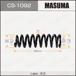 MASUMA CS1092 Пружина  подвески 