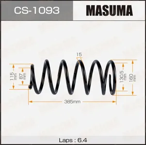 MASUMA CS1093 Пружина задняя Toyota Land Cruiser Prado (J12#) 02-