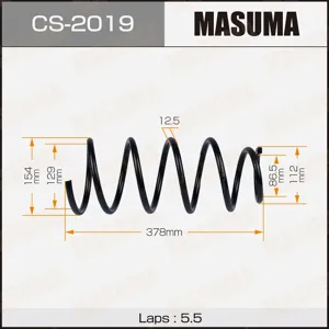 MASUMA CS2019 Пружина  подвески 