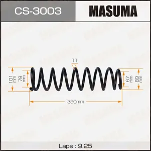 MASUMA CS3003 Пружина задняя Mitsubishi Airtrek Sport gear [4G69] 01-05