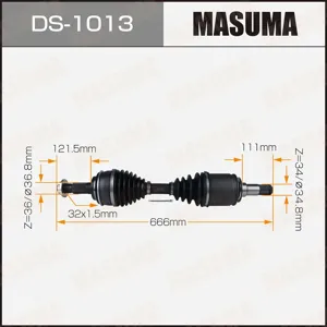 MASUMA DS1013 Вал приводной в сборе
