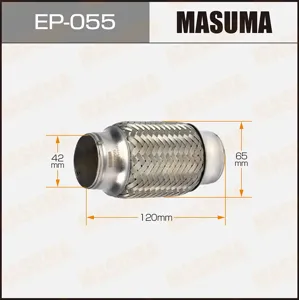 MASUMA EP055 Гофра глушителя MASUMA, 2-х слойная, 42x120