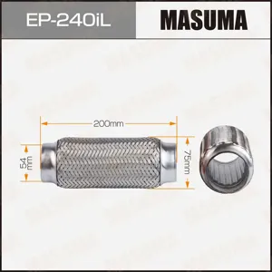 MASUMA EP240IL Гофра глушителя , усиленная, 3-х слойная, interlock, 54x200