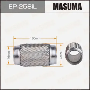 MASUMA EP258IL Гофра глушителя LEXUS IS200T 15-