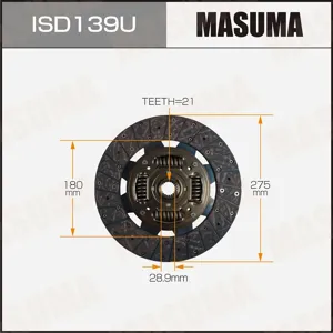 MASUMA ISD139U Диск сцепления