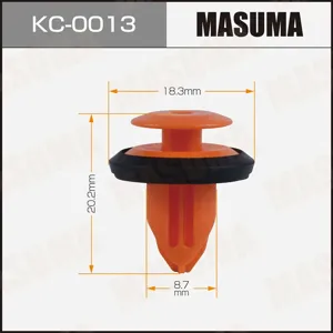MASUMA KC0013 Клипса пластиковая крепежная
