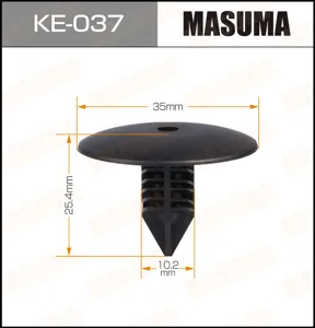 MASUMA KE037 Клипса обшивки Lada Largus ,  Renault  Logan , Sandero