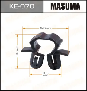 MASUMA KE070 Клипса (пластиковая крепежная деталь)