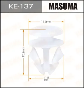 MASUMA KE137 Клипса пластиковая крепежная