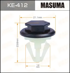 MASUMA KE412 Клипса автомобильная [упаковка 10 штук]