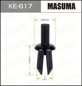 MASUMA KE617 Клипса (пластиковая крепежная деталь)