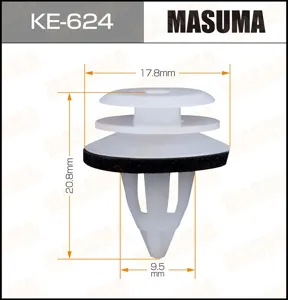 MASUMA KE624 Клипса (пластиковая крепежная деталь)