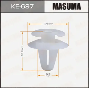 MASUMA KE697 Клипса (пластиковая крепежная деталь)