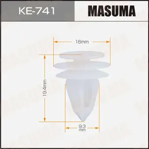 MASUMA KE741 Клипса (пластиковая крепежная деталь)