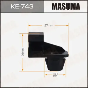 MASUMA KE743 Клипса упора капота C3 PICASSO, C8, XANTIA,JUMPY III