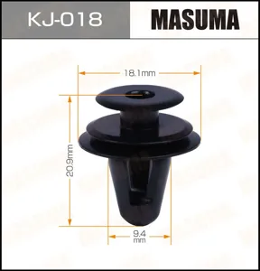 MASUMA KJ018 Клипса автомобильная [упаковка 10 штук]