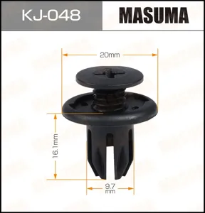 MASUMA KJ048 Клипса пластиковая бампера Chevrolet