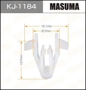 MASUMA KJ1184 Клипса автомобильная [упаковка 10 штук]